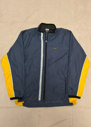 Veste Imperméable Coupe-vent Nike Vintage bleu et Jaune| Taille S Homme| Année 2000 - 2002, brand: Nike, condizioni: Ottime, taglia: S, €55.00, €58.45 include la Protezione acquisti