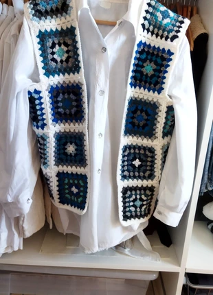 Gilet sans manches fait main, brand: Fait Main, condition: Very good, size: XL / 42 / 14, €38.00, €40.60 includes Buyer Protection