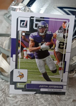 Carte Justin Jefferson Panini Donruss Football 2022 #103, marca: NFL, estado: Muito bom, €2.00, €2.80 inclui Proteção do Comprador