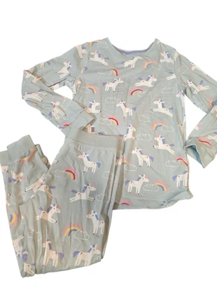M&S Turquoise Unicorn Pyjama Set – Girls 6–7 Years – 100% Cotton, brand: Marks & Spencer, condition: Very good, size: 6 years / 116 cm, £1.50, £1.92 includes Buyer Protection