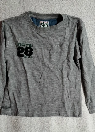 Camiseta de manga larga gris, marca: Sfera, estado: Muy bueno, tamaño: 4 años / 104 cm, 3,00 €, 3,85 € Protección al comprador incluida