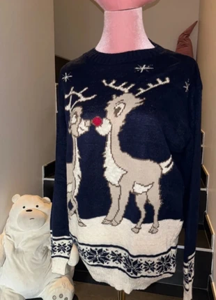 Pull Noël 🎅 vintage élans L /XL, marke: Club L, zustand: Sehr gut, größe: L / 40 / 12, 15,00 €, 16,45 € inklusive Vinted-Käuferschutz