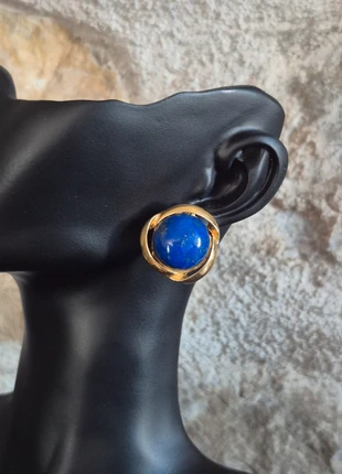 Belle paire de boucles💙d'oreilles vintage💛à clips désign, marca: Vintage Chic, estado: Muito bom, €8.90, €10.05 inclui Proteção do Comprador Pro