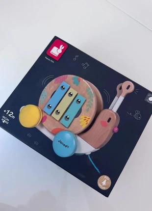 Escargot à promener musique jeux en bois, merk: Janod, staat: Nieuw zonder prijskaartje, maat: 6-9 maanden / 68 cm, € 15,00, € 16,45 inclusief Kopersbescherming