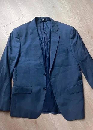Blauw DKNY jasje Veste DKNY bleue L oversized blazer, merk: DKNY, staat: Goed, maat: 62, € 17,50, € 19,08 inclusief Kopersbescherming