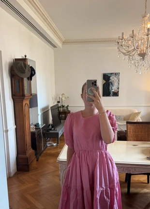 Pink midi dress, brand: Gestuz, condition: Very good, size: M / 38 / 10, €40.00, €42.70 includes Buyer Protection