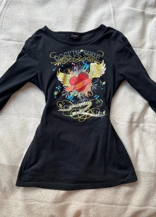 Vintage Gina Graphic Long Sleeve, marque: Gina, état: Très bon état, taille: S / 36 / 8, 15,00 €, 16,45 € Protection acheteurs incluse