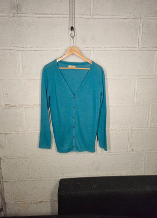 Cardigan bleu canard, marque: Bershka, état: Bon état, taille: S, 2,00 €, 2,80 € Protection acheteurs incluse