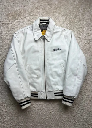 Blouson cuir Redskins Garment Baseball vintage US 90's - cuir blanc - M homme, merk: Redskins, staat: Heel goed, maat: M, € 139,00, € 146,65 inclusief Kopersbescherming