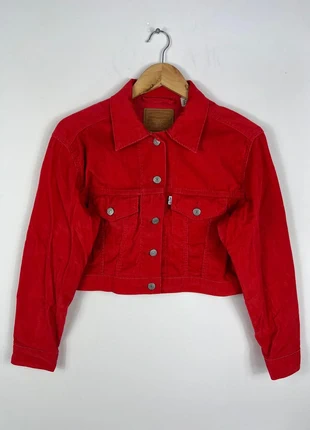 Veste en Velours Levi’s Courte Rouge - Premium !, brand: Levi's, condition: Very good, size: S / 36 / 8, €39.00, €41.65 includes Buyer Protection Pro