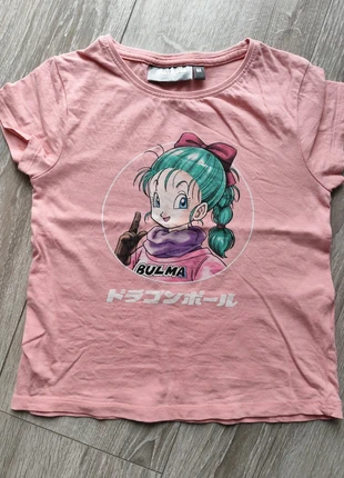 T shirt Bulma, merk: Dragon Ball, staat: Goed, maat: 8 jaar / 128 cm, € 3,00, € 3,85 inclusief Kopersbescherming