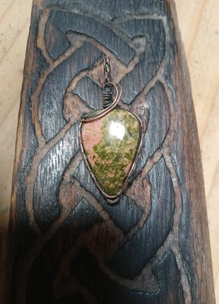 Pendentif Unakite, brand: Pierre, condition: New without tags, €15.00, €16.45 includes Buyer Protection