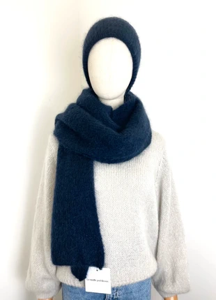 Écharpe mohair Bleu Marine, état: Neuf avec étiquette, 55,00 €, 58,45 € Protection acheteurs (Pro) incluse