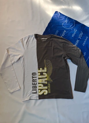 Maillot manches longues garçon 12 ans liberto gris foncé/ blanc, marca: Liberto, estado: Muy bueno, tamaño: 12 años / 152 cm, 2,80 €, 3,64 € Protección al comprador Pro incluida