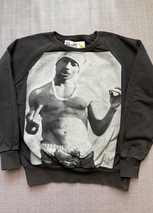 Crewneck Tupac XS – The Free Banana édition, style Y2K graphique vintage, marque: The Free Banana, état: Bon état, taille: XS, 7,00 €, 8,05 € Protection acheteurs (Pro) incluse