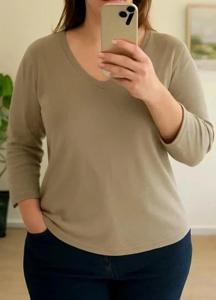 Haut manche longue - 46/48, marque: Kiabi, état: Bon état, taille: XXXL / 46 / 18, 3,50 €, 4,38 € Protection acheteurs incluse