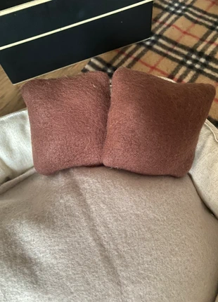 Lot 2 petits coussins marrons, marque: Fait Main, état: Neuf avec étiquette, 2,50 €, 3,33 € Protection acheteurs (Pro) incluse
