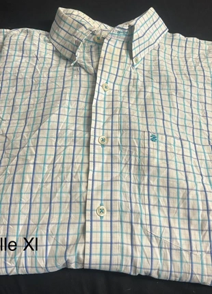 Chemise izod taille xl blanche à carreaux, brand: IZOD, condition: Very good, size: XL, €20.00, €21.70 includes Buyer Protection