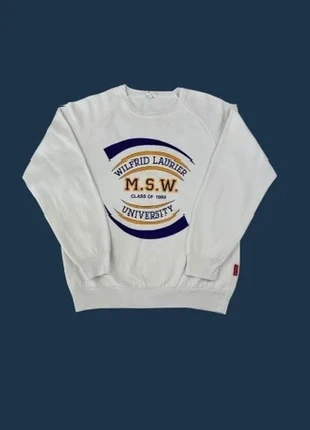 Sweat Vintage Université Wilfrid Laurier Class of 1989 – Blanc (Taille L), brand: Vintage, condition: Very good, size: L, €40.00, €42.70 includes Buyer Protection Pro