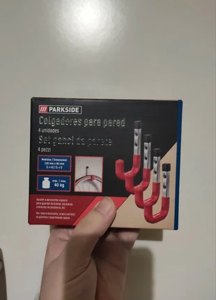 Set 4 ganci da parete per bici - Parkside, merk: Lidl, staat: Nieuw, € 12,50, € 13,83 inclusief Kopersbescherming