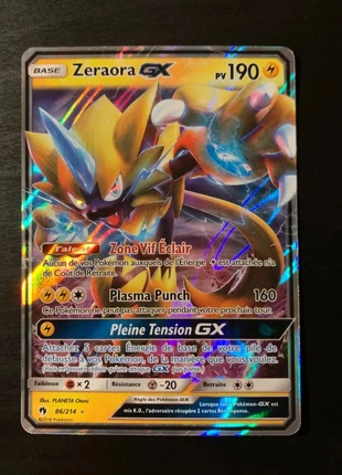 Carte pokemon Zeraora Gx 86/214 série Tonerre Perdu, brand: Pokémon, condizioni: Ottime, €12.00, €13.30 include la Protezione acquisti