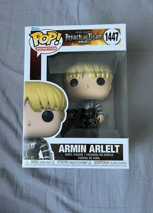 Armin Alert Funko pop, merk: Attack On Titan, staat: Heel goed, maat: Universeel, € 15,00, € 16,45 inclusief Kopersbescherming