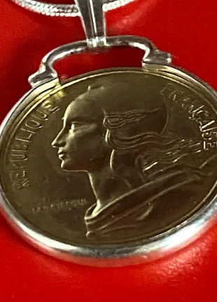 1980 French 🇫🇷 10cent coin Necklace, brand: Marianne, condition: Very good, £8.00, £9.10 includes Buyer Protection