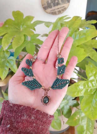 Collier macramé, marca: Fait Main, estado: Nuevo sin etiquetas, 20,00 €, 21,70 € Protección al comprador incluida