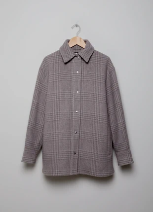 & Other Stories Manteco – Luxurious Italian Wool Oversized Checked OverShirt Coat – S-L 👒, merk: & Other Stories, staat: Heel goed, maat: S / 36 / 8, € 49,99, € 53,19 inclusief Kopersbescherming Pro