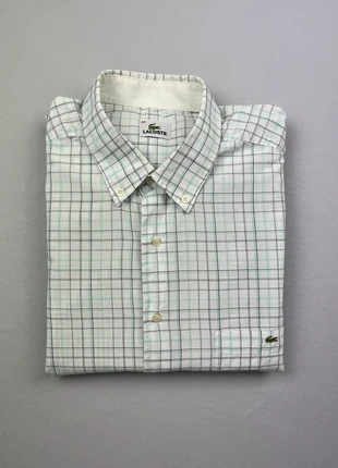 Chemise à carreaux Lacoste 100% coton - Taille XL - Bon état, merk: Lacoste, staat: Goed, maat: XL, € 16,90, € 18,45 inclusief Kopersbescherming
