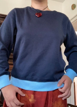 sweat vintage 90s bleu marine newman streetwear sportswear, marca: New Man, estado: Muy bueno, tamaño: M / 38 / 10, 8,00 €, 9,10 € Protección al comprador incluida