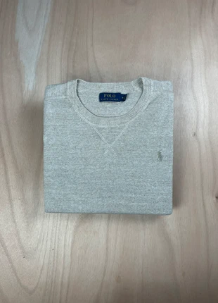 Pull sweat-shirt Ralph Lauren en coton beige/gris oversize manches longues logo brodé taille M, marque: Ralph Lauren, état: Très bon état, taille: M, 33,50 €, 35,88 € Protection acheteurs (Pro) incluse