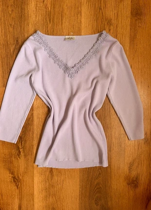 Vintage Y2K Alibi Lilac Knit Top – Size 10/12, brand: Alibi, condition: Very good, size: M / 10, £7.00, £8.05 includes Buyer Protection