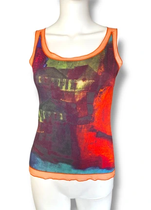 y2k two-material tank top, marca: y2k, estado: Muito bom, tamanho: M / 38 / 10, €23.00, €24.85 inclui Proteção do Comprador Pro