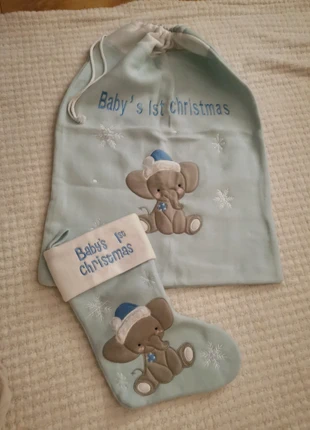 Baby’s 1st Christmas gift sack & stocking set, condition: Very good, size: One size, €5.00, €5.95 includes Buyer Protection