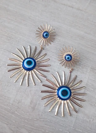 Paire de boucles d'oreilles acier oeil retro, marque: Retro, état: Très bon état, 7,00 €, 8,05 € Protection acheteurs incluse