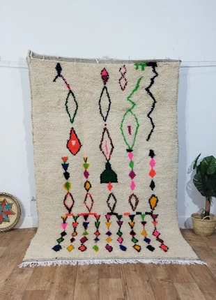 Handmade Berber Rug in Natural Wool - Tapete Berbere de Lã Natural Feito à Mão, brand: Artisan, condizioni: Nuovo senza cartellino, €239.00, €251.65 include la Protezione acquisti