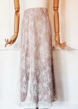 Jupe longue en dentelle style mori girl de la marque japonaise Natural couture, brand: COQUETTE, condition: Very good, size: S / 36 / 8, €22.00, €23.80 includes Buyer Protection Pro