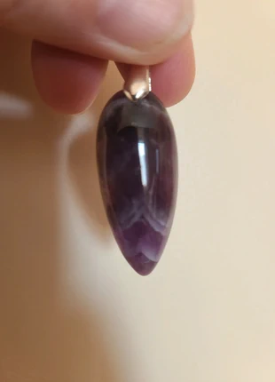 Pendentif Améthyste chevron, marca: lithotherapie, estado: Nuevo sin etiquetas, 18,00 €, 19,60 € Protección al comprador incluida