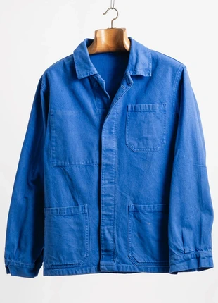 Vintage 80s Blue Workwear Chore Jacket - Size Medium, brand: WORKWEAR, condition: Good, size: M, £40.00, £42.70 includes Buyer Protection Pro