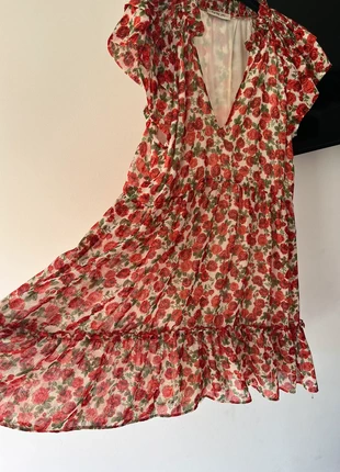 Robe à fleurs 38/40 roses rouge vintage love, brand: Vintage Love, condition: Very good, size: M / 38 / 10, €9.00, €10.15 includes Buyer Protection