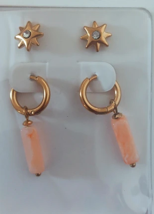 Lot de deux paires de boucles d'oreilles waterproof, brand: pas de marque, condition: New with tags, €4.00, €4.90 includes Buyer Protection