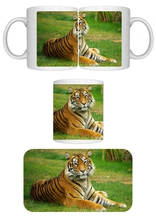 Mug personnalisé tigre, brand: Fait Main, condition: New without tags, €12.00, €13.30 includes Buyer Protection Pro