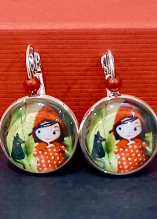 Boucles d’oreilles Chaperon Rouge, marke: Fait Main, zustand: Sehr gut, 4,00 €, 4,90 € inklusive Vinted-Käuferschutz