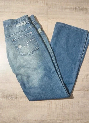 Jean Femme Lee Cooper Bleu Vintage Évasé avec Broderies Florales - Taille 31 US, marque: Lee Cooper, état: Bon état, taille: L / 40 / 12, 13,00 €, 14,35 € Protection acheteurs (Pro) incluse