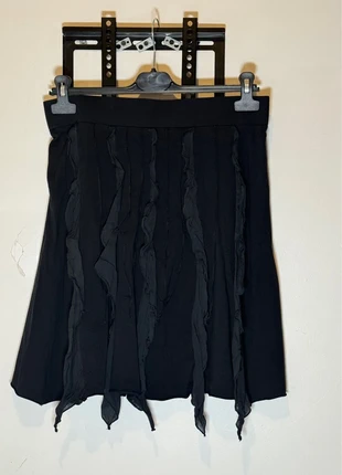 Jupe noire avec volets Cop Copine black skirt asymmetric alternative style 40, marke: Cop Copine, zustand: Sehr gut, größe: L / 40 / 12, 10,00 €, 11,20 € inklusive Vinted-Käuferschutz
