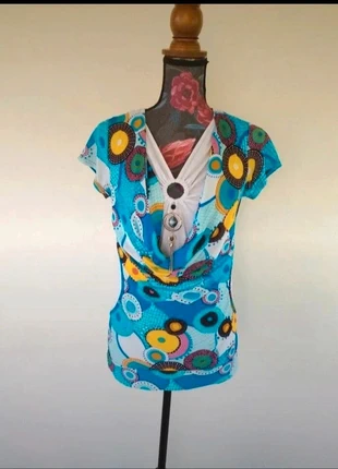 📦 Magnifique top coloré avec bijou fantaisie 📦, condition: Very good, size: S / 36 / 8, €4.27, €5.18 includes Buyer Protection