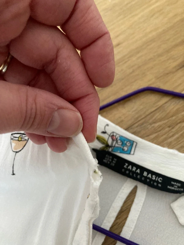 Chemisier Zara motifs cocktails - photo numéro 5