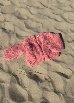 Perzik roze gebreid lente/zomervest in bomberjack model, merk: maison Osé, staat: Nieuw zonder prijskaartje, maat: M / 38 / 10, € 195,00, € 205,45 inclusief Kopersbescherming