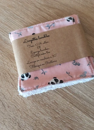 5 lingettes lavables, marque: Fait Main, état: Neuf avec étiquette, 5,00 €, 5,95 € Protection acheteurs incluse